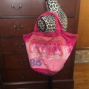 Set of 2 PINK. tote bags